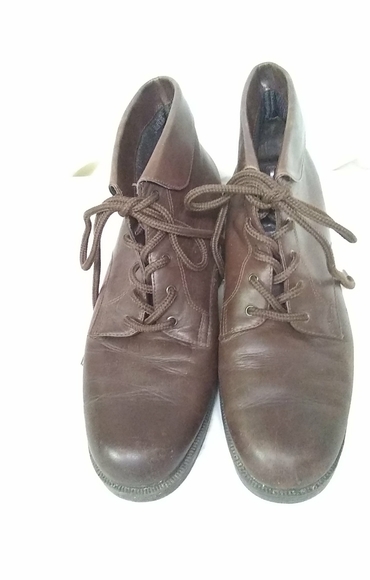 BALA Ankle Boots Brown Leather Lace  Boots Size 7.5M - Picture 1 of 7